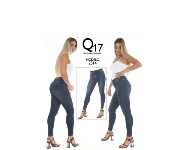 Pantalón de mezclilla con botones - modelo 2514 de marca Q17