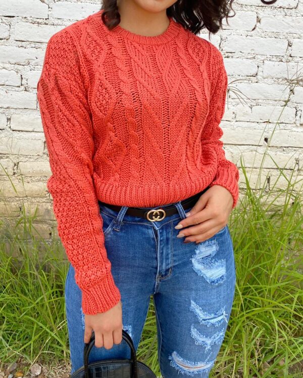 0004 sweater liso colores rojo