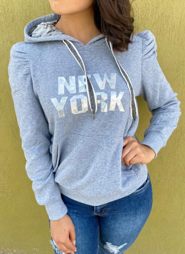 Sudadera New York 1051 gris