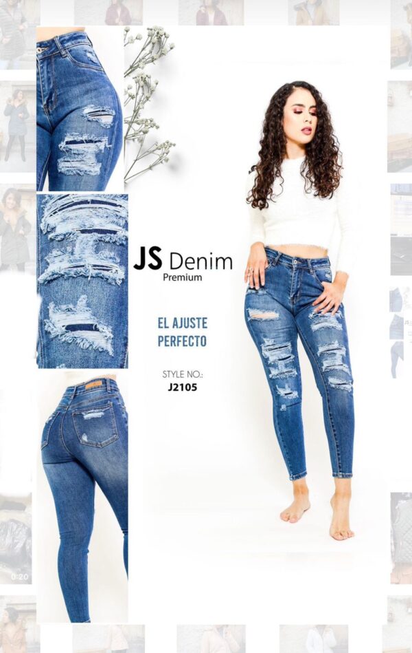 J2105 Pant roto js denim